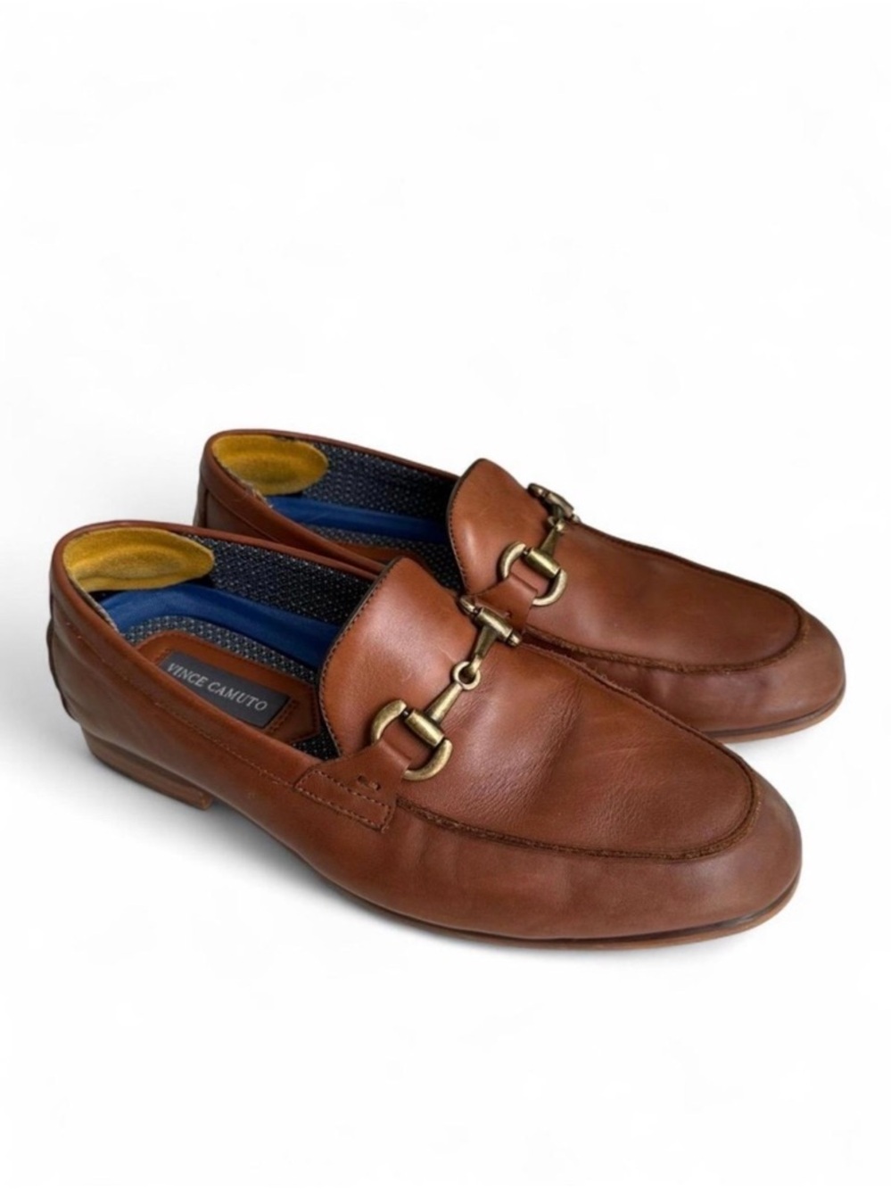 Vince Camuto Men's Tan Leather Loafers size 8